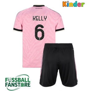 Juventus Lloyd Kelly #6 Replik Auswärtstrikot Kinder 2026-27 Kurzarm (+ Kurze Hosen)